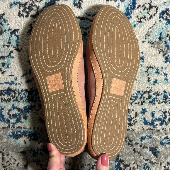 FRYE Blush Pink Soft Suede Slip On Ballet Flat 7.5 - Picture 7 of 9